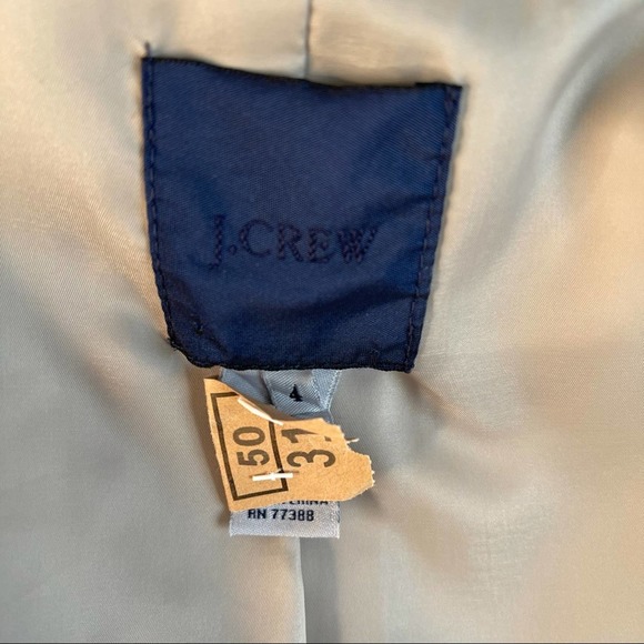 J.Crew Cotton Blazer Lined Pockets Buttons Size 4 Small Neutral Capsule Basic - Picture 10 of 16
